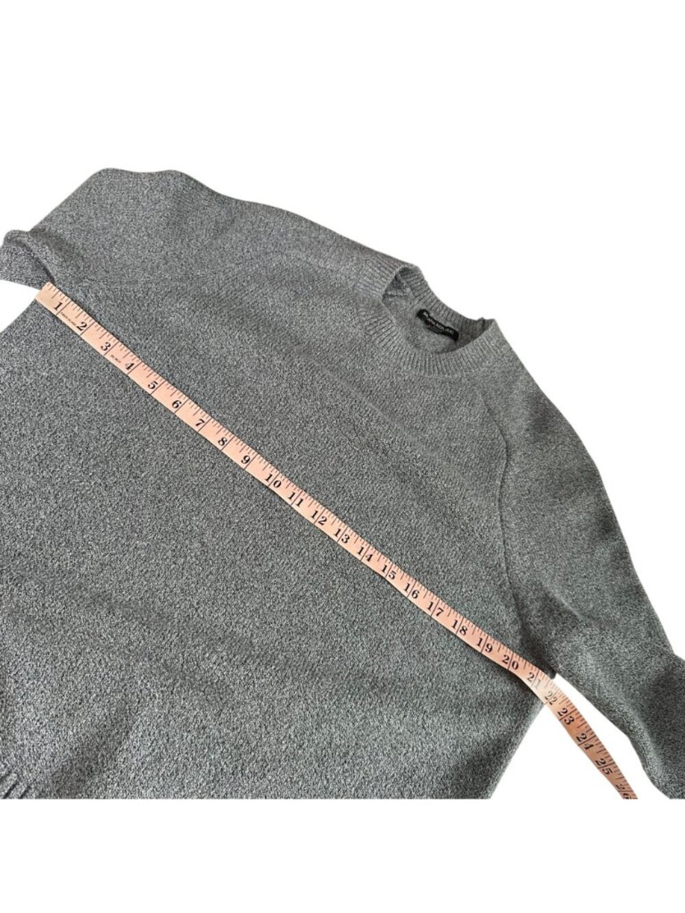 Banana Republic Pullover Sweater Gray Green Cotton Blend Long Sleeve Men Medium - Picture 6 of 7